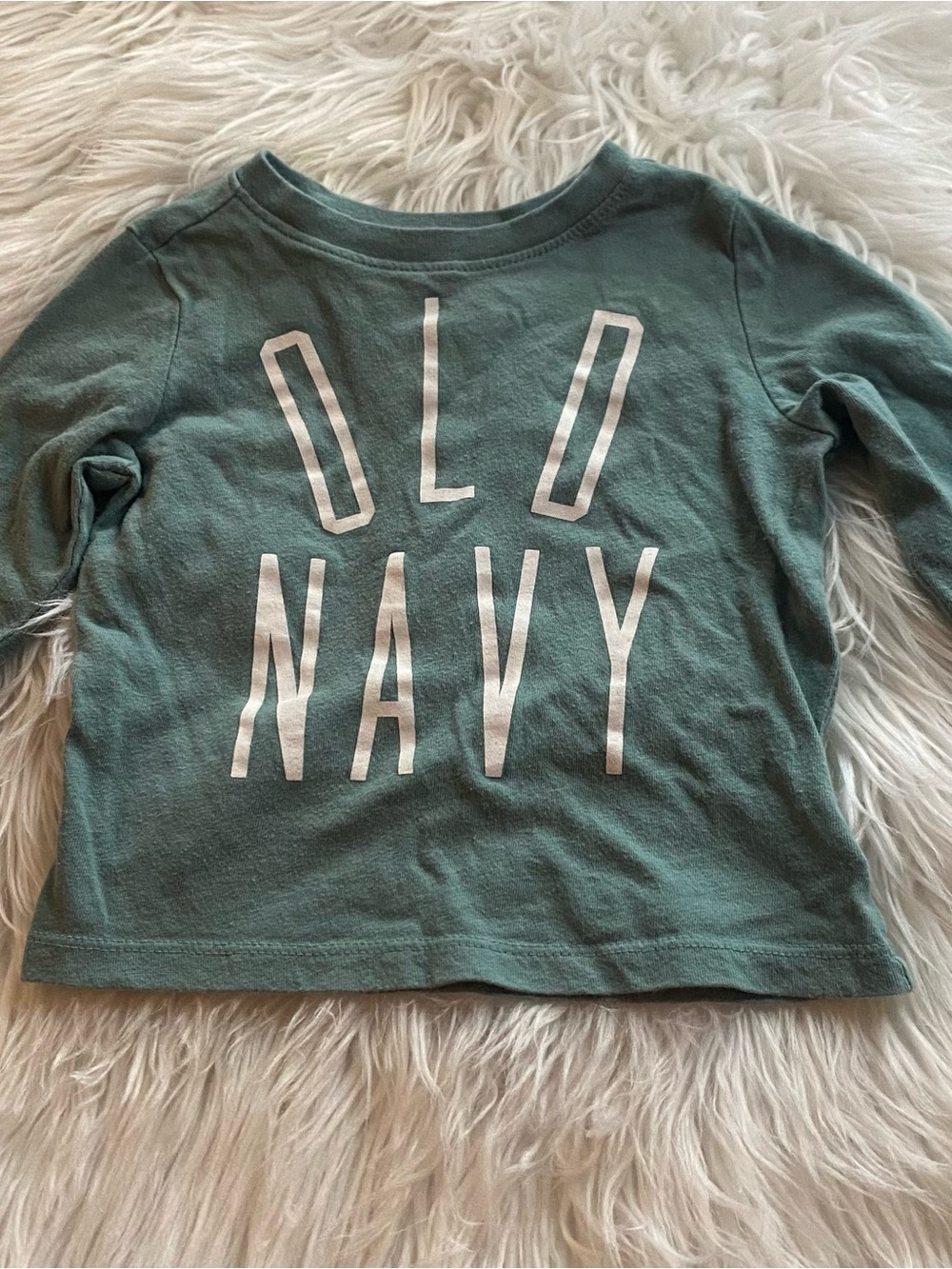 Old Navy Long-Sleeve Tee in sage green 18month